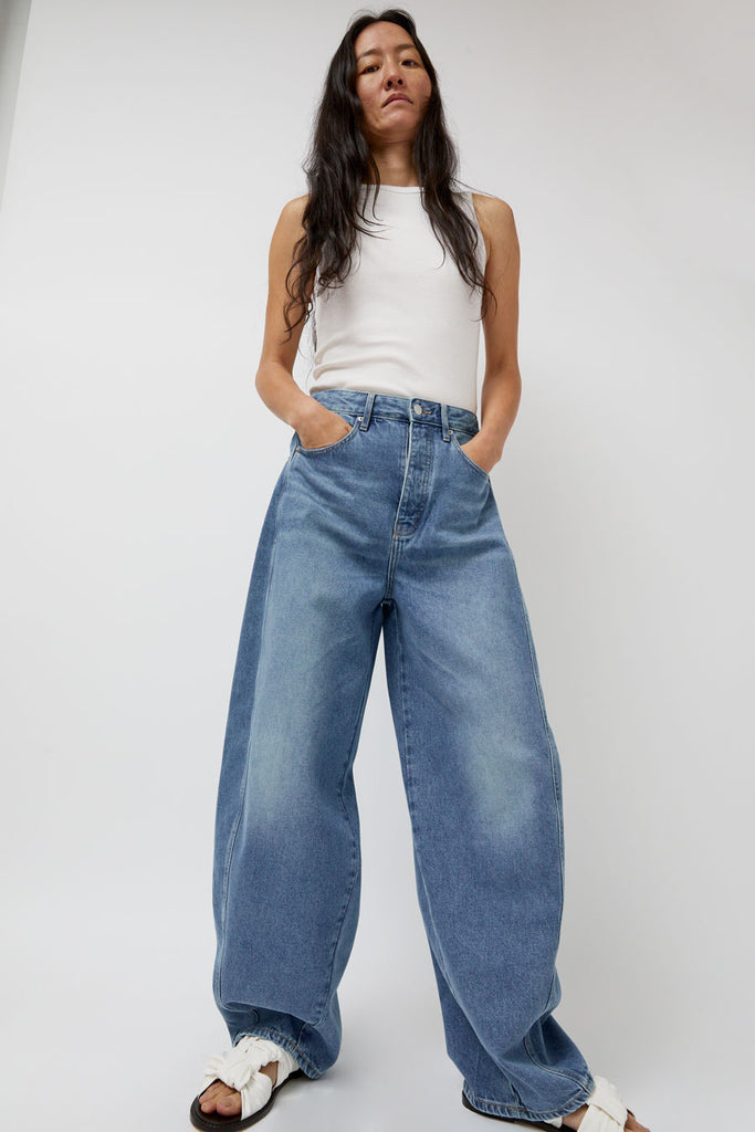 Mサイズ WIND AND SEA Balloon Denim Pants St-Agni-Mid-Rise-Balloon-Jeans