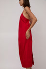 St. Agni Paper Taffeta Cocoon Dress in Red