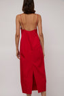 St. Agni Paper Taffeta Cocoon Dress in Red
