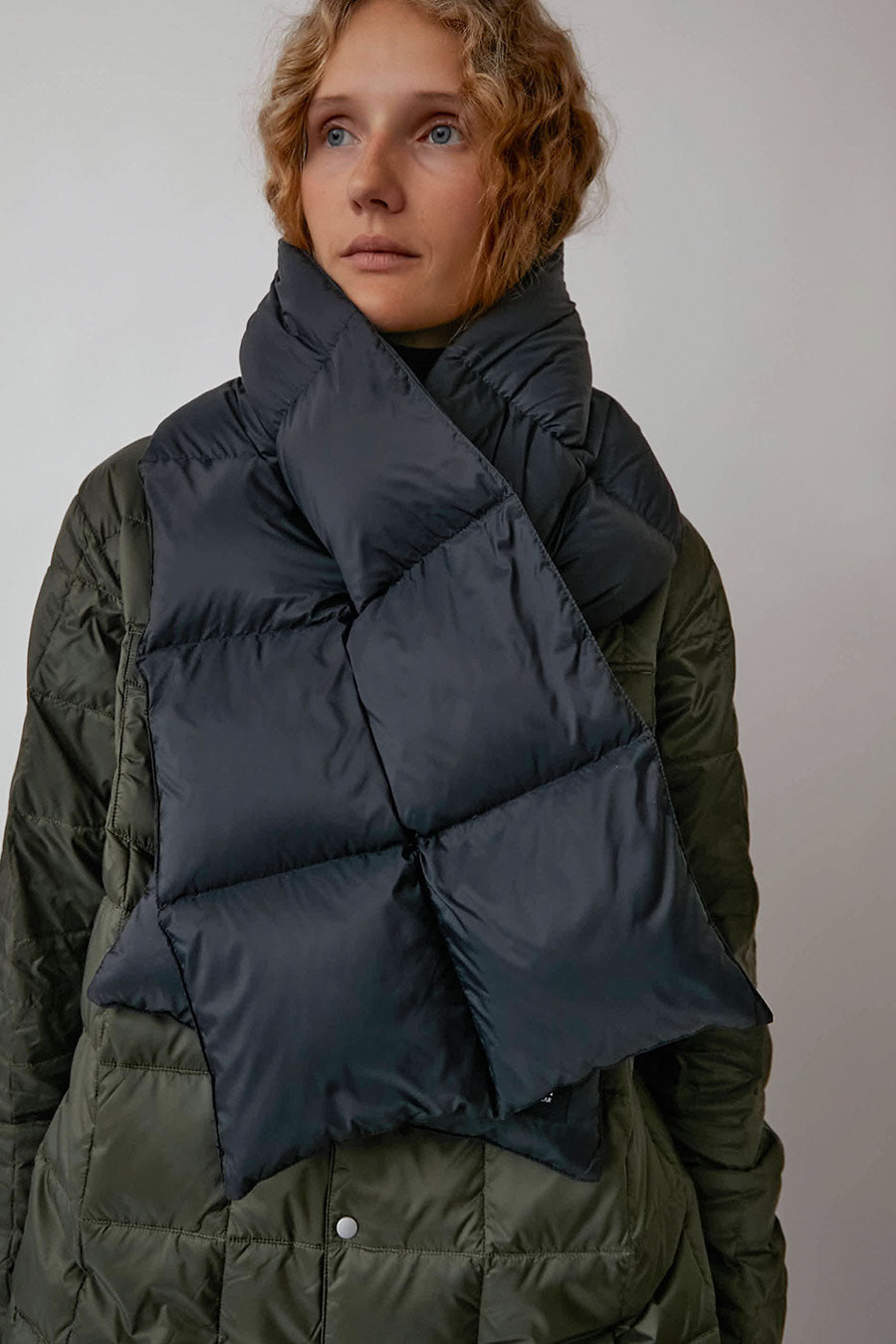 TAION Reversible Mountain Down Volume Puffer in Black