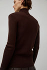 TONYWACK Slim-Fit Ribbed Turtleneck in Brown