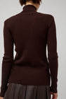 TONYWACK Slim-Fit Ribbed Turtleneck in Brown