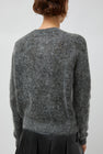TONYWACK Wool and Mohair Cardigan in Melange Grey