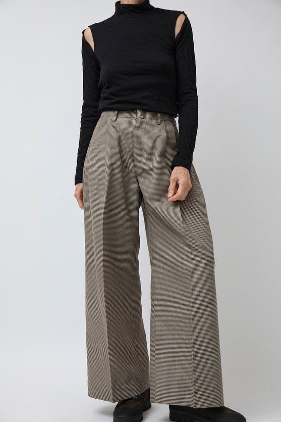 Tanaka Hakama Trousers in Micro Check