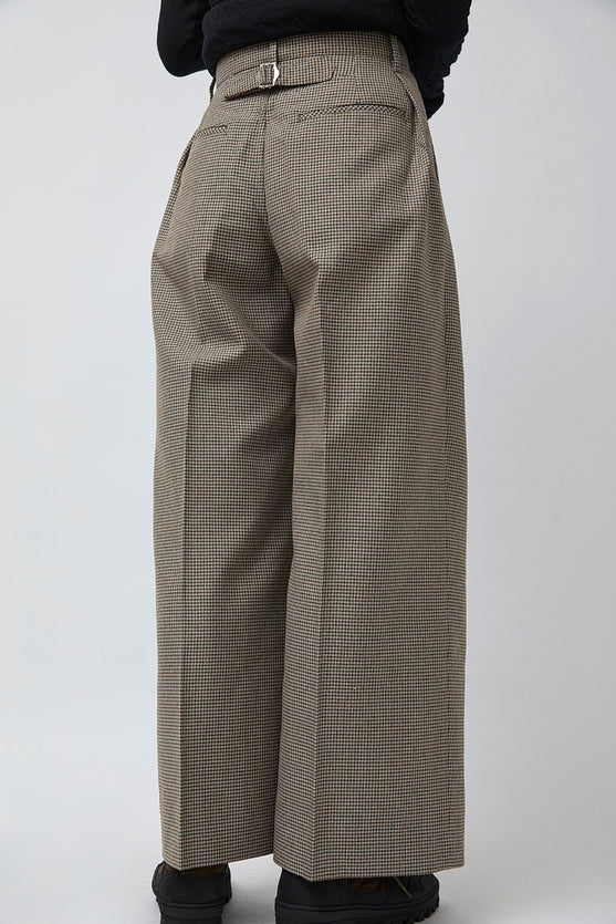 Tanaka Hakama Trousers in Micro Check
