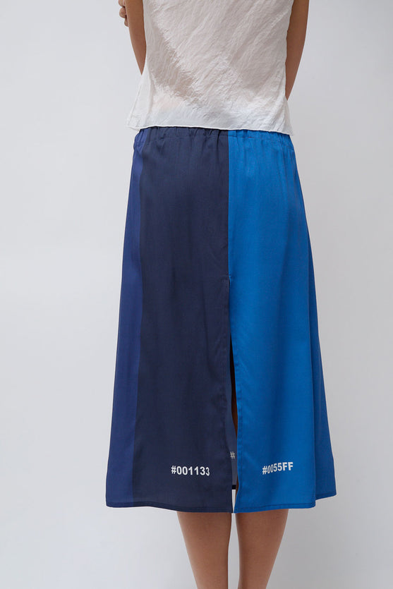 Vladimir Karaleev Basic Skirt in Blue