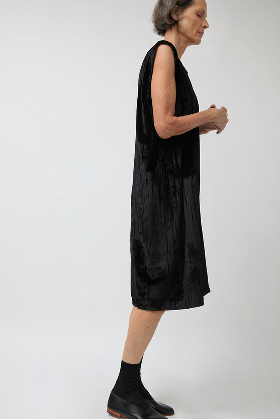 Vladimir Karaleev Nic Dress in Black Velvet