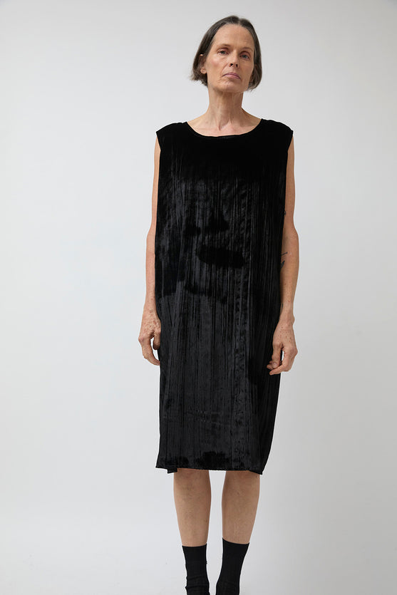 Vladimir Karaleev Nic Dress in Black Velvet