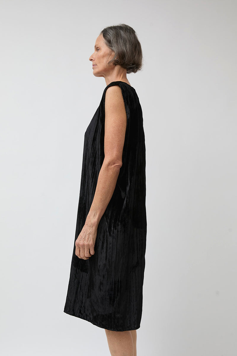 Vladimir Karaleev Nic Dress in Black Velvet