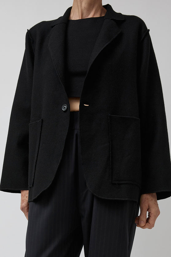 Vladimir Karaleev Wool Jacket in Black