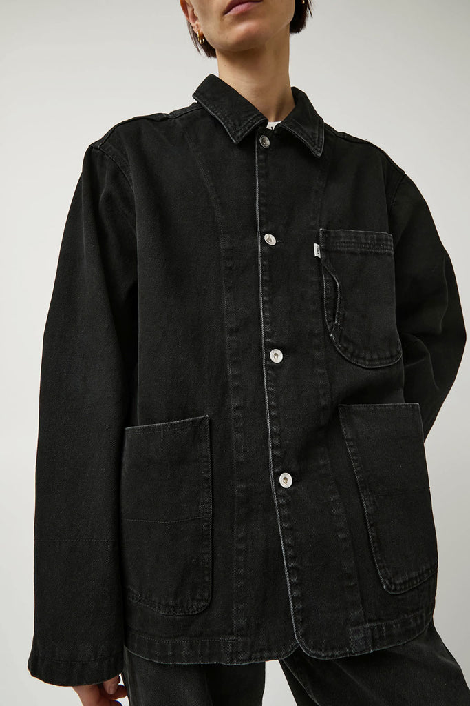 YMC Construction Jacket in Charcoal Denim – No.6 Store