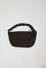 Deiji Studios Press Stud Saddle Bag in Dark Chocolate