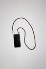 Ina Seifart Handykette Iphone Necklace in Brown with White Thread