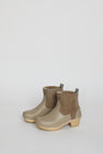 No.6 5" Pull on Shearling Clog Boot on Mid Heel in Clay