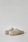 No.6 Contour Clog on Flat Base in Chalk Suede
