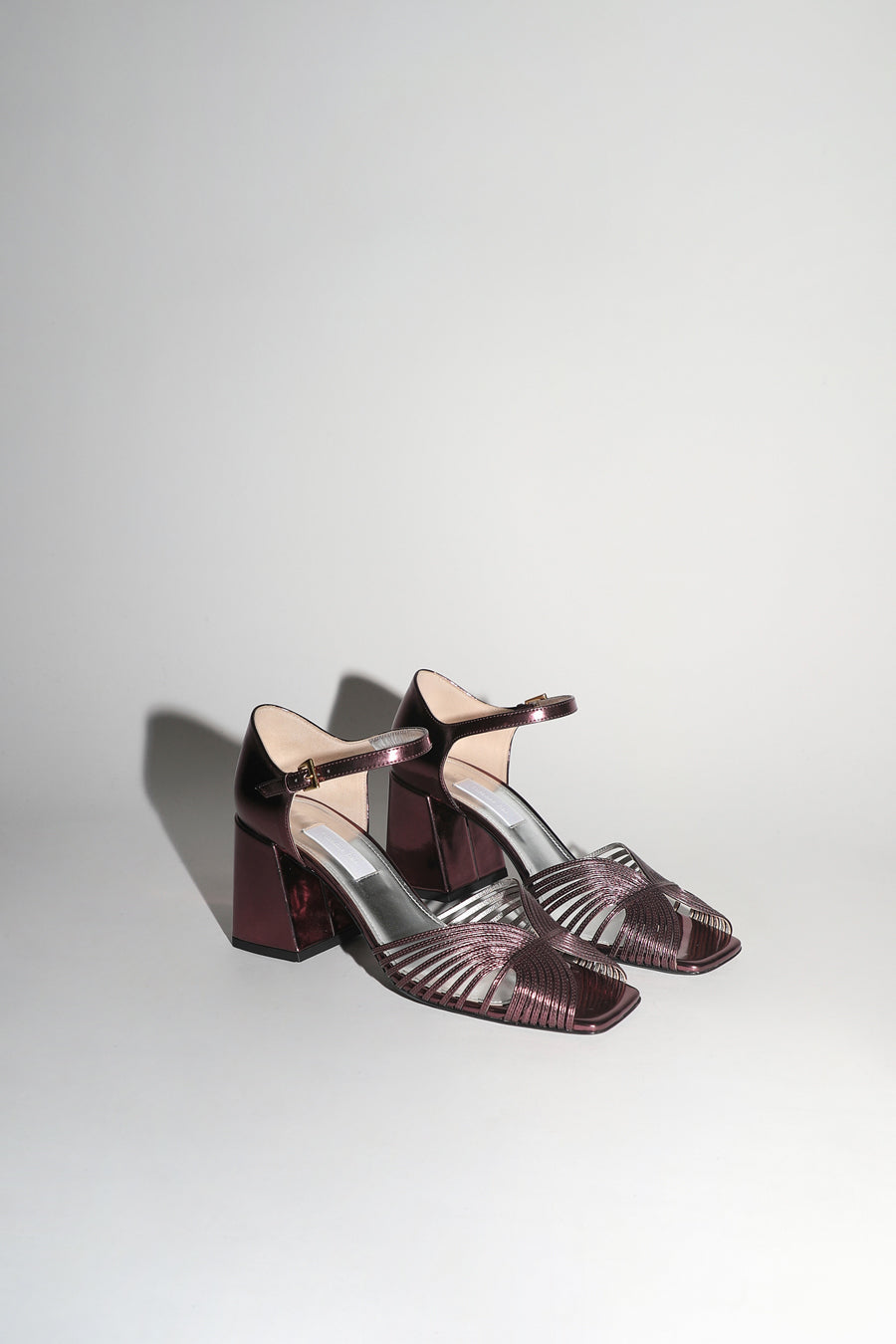 Suzanne Rae High 70s Sandal in Merlot