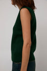 6397 Angled Rib Vest in Forest Green