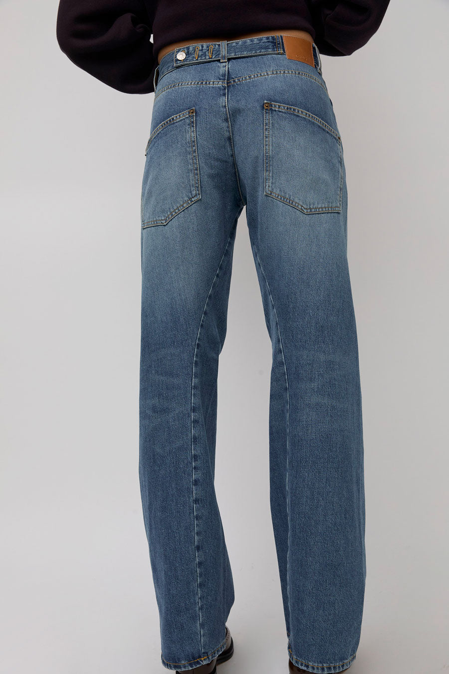 6397 Big Twisted Seam Jean in Soft Mid Blue