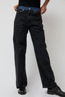 6397 Contrast WB Wide Jean in Rugged Overdye Black