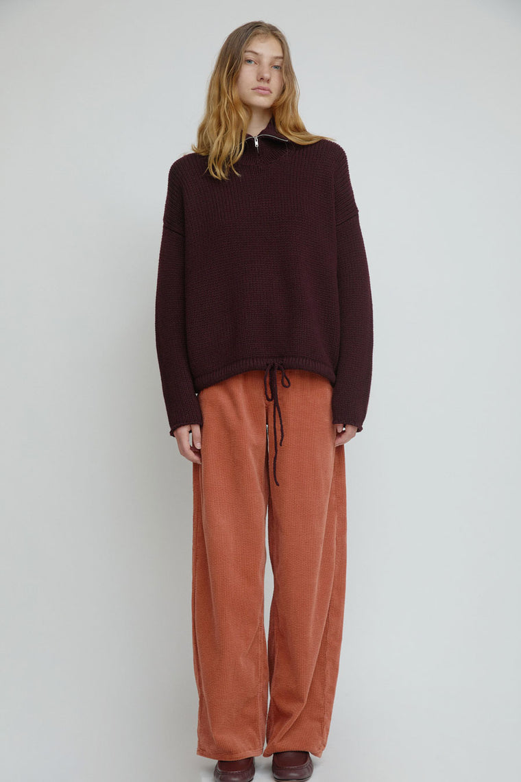 6397 Corduroy Roomy Jean in Amaro