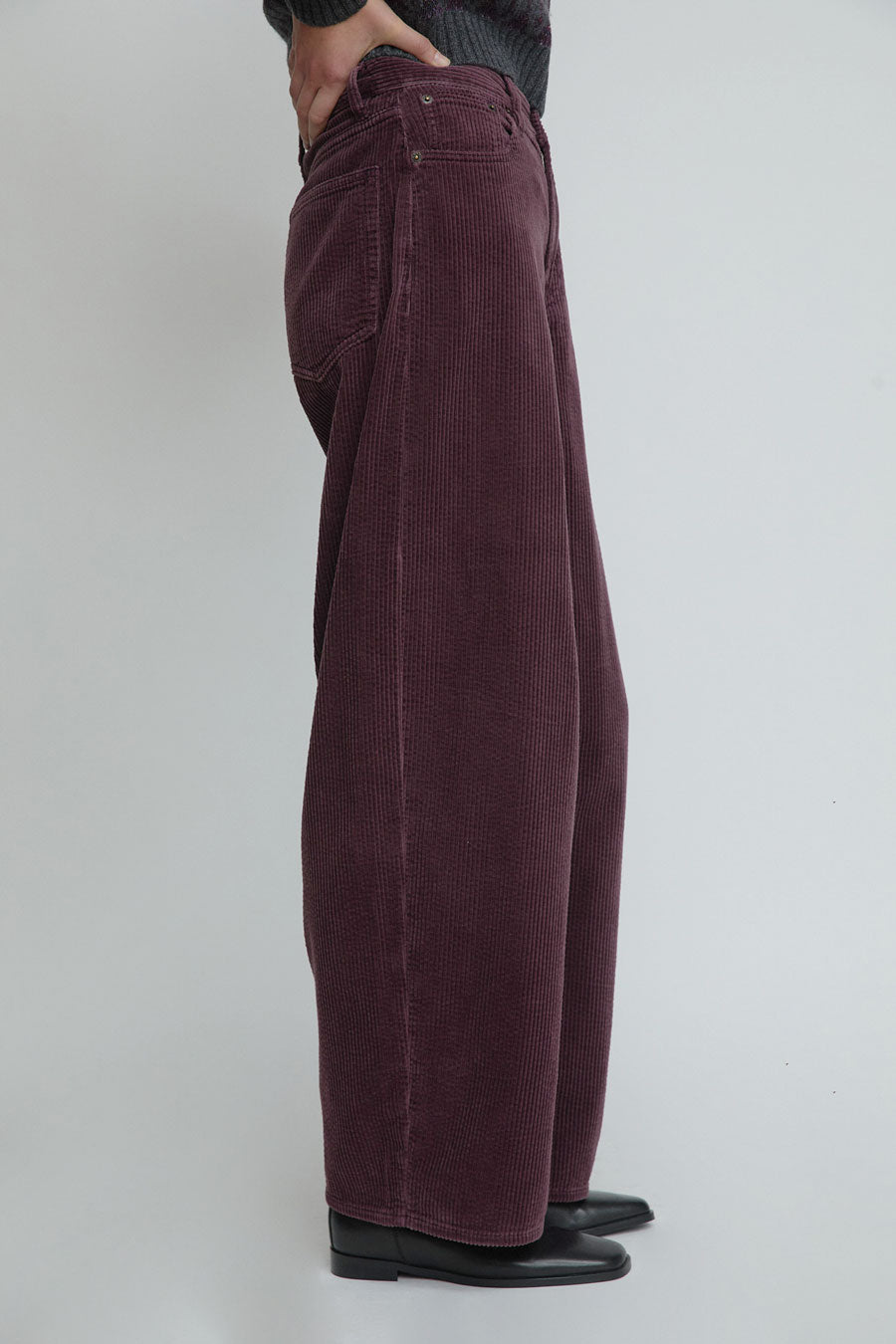 6397 Corduroy Roomy Jean in Viola