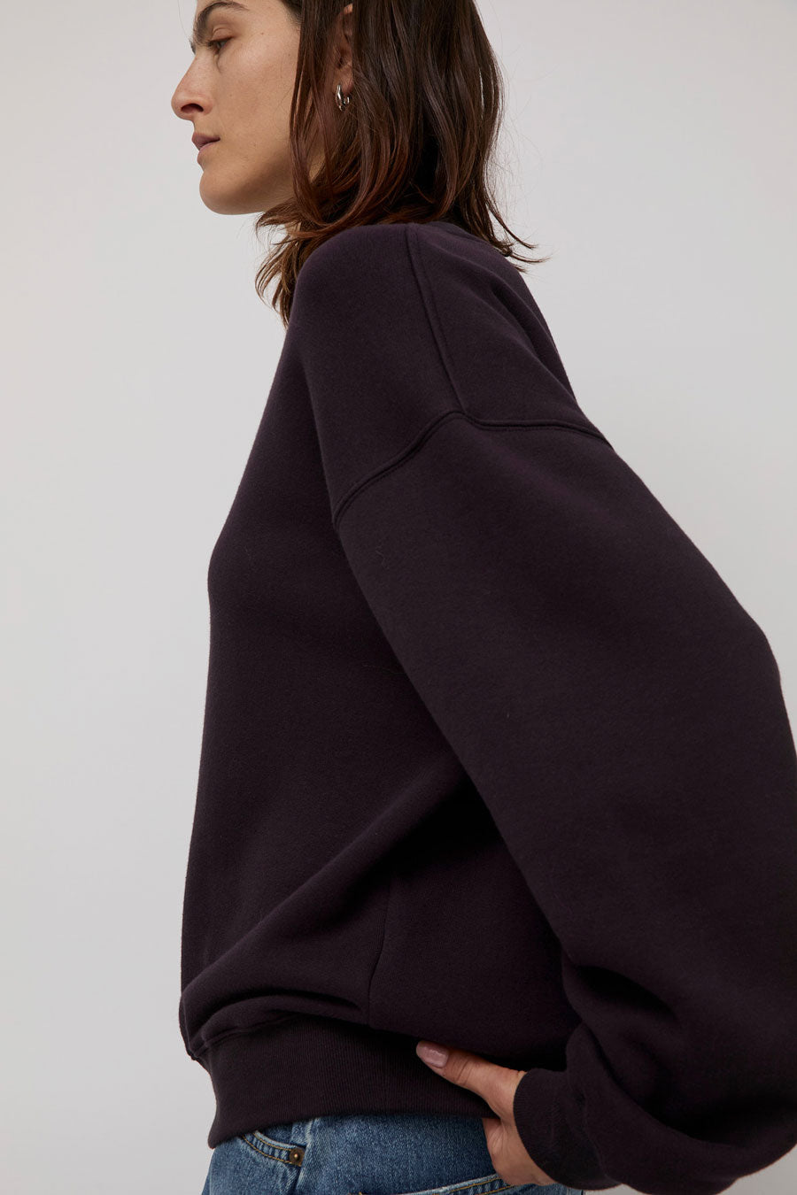 6397 Deb Sweatshirt in Deep Purple