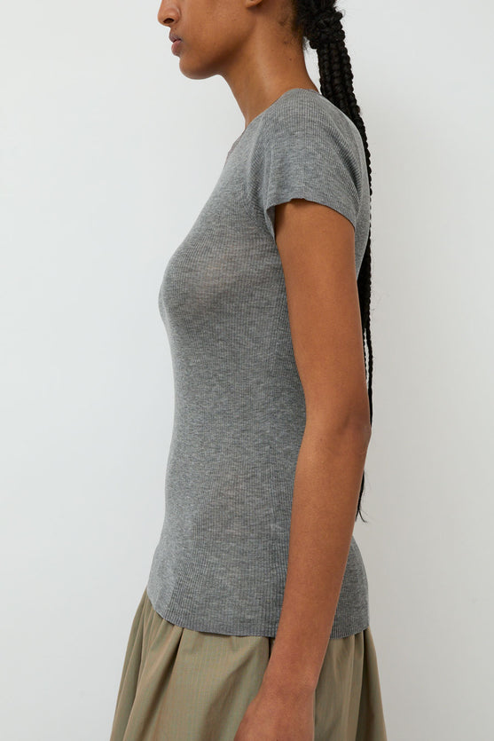 6397 Heirloom Tee in Heather Grey