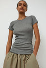 6397 Heirloom Tee in Heather Grey