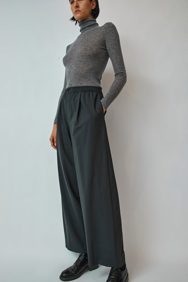 Pleated Pull-On Pants - JP 2 / Navy