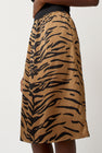 6397 Printed Slip Skirt in Tiger Print