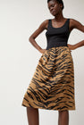 6397 Printed Slip Skirt in Tiger Print