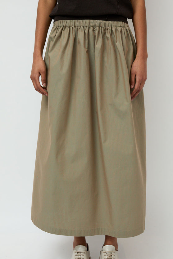 6397 Pull on Skirt in Iridescent Army