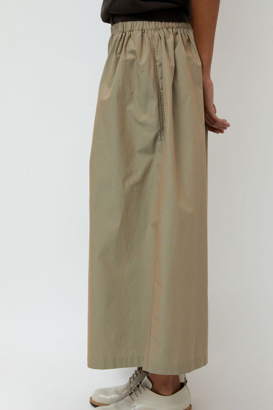 6397 Pull on Skirt in Iridescent Army