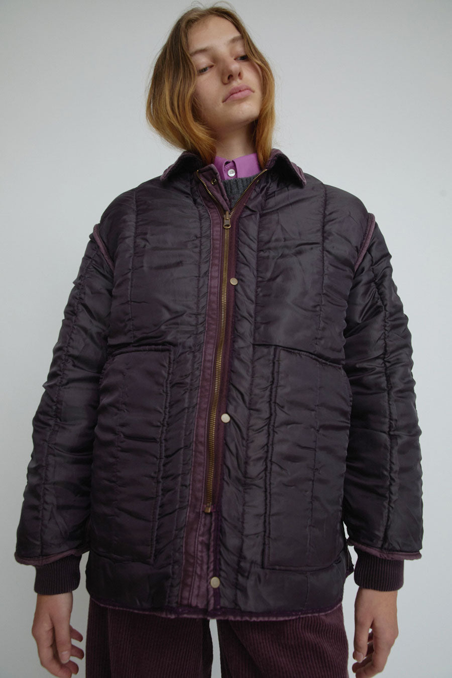 6397 Reversible Freezer Jacket in Viola