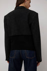6397 Rib Blazer Jacket in Charcoal