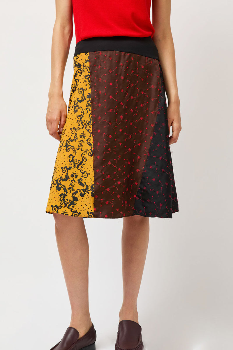 6397 Scraps Skirt in Multi
