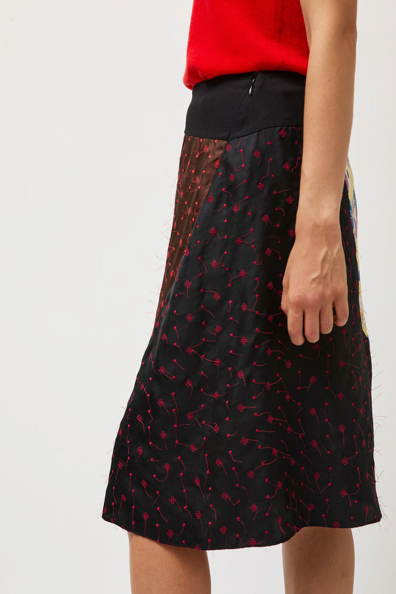 6397 Scraps Skirt in Multi