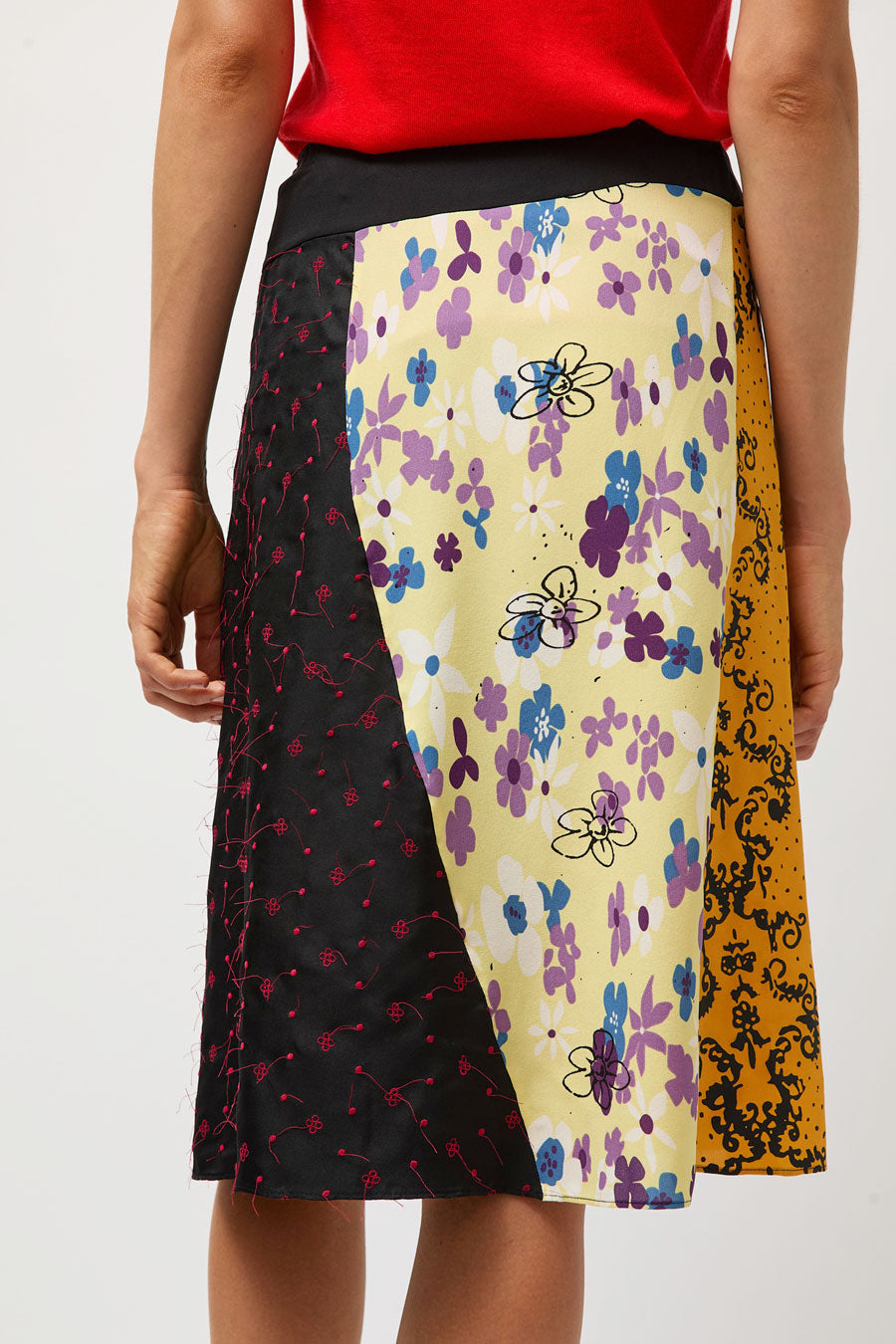 6397 Scraps Skirt in Multi