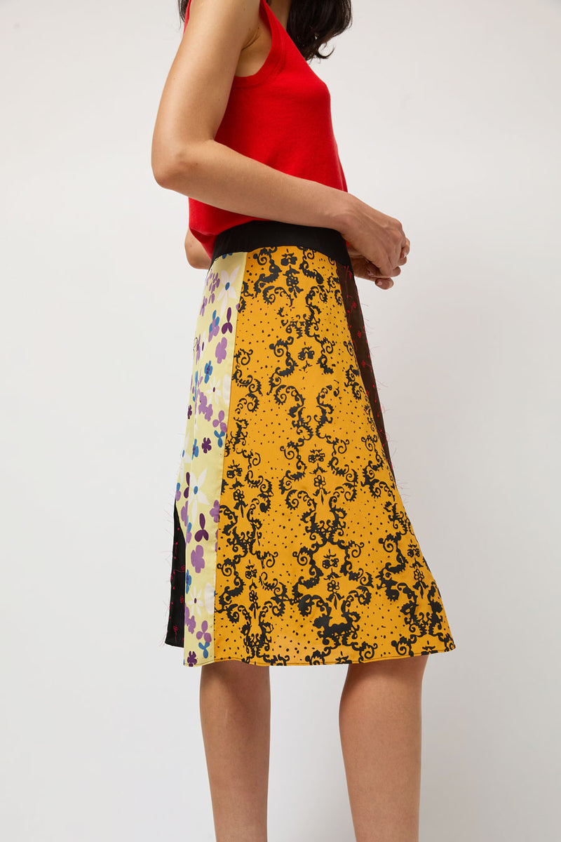 6397 Scraps Skirt in Multi