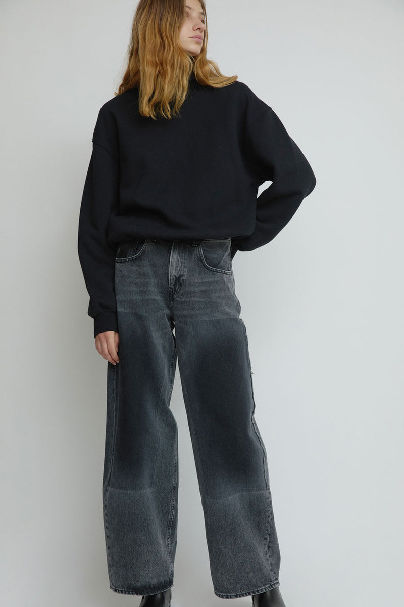 6397 Shadow Roomy Jean in Remnant Black