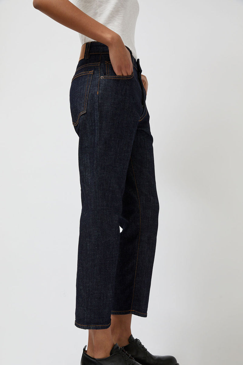 6397 Shorty Jean in Dark Rinse