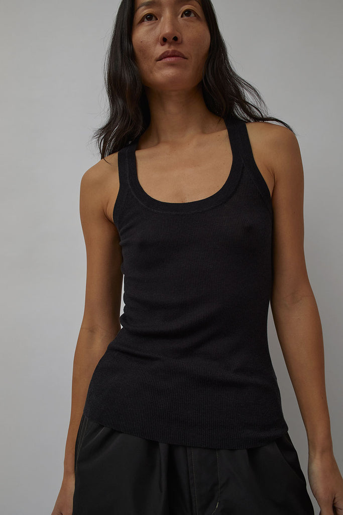 Commoners - Fitted Rib Cami - Black