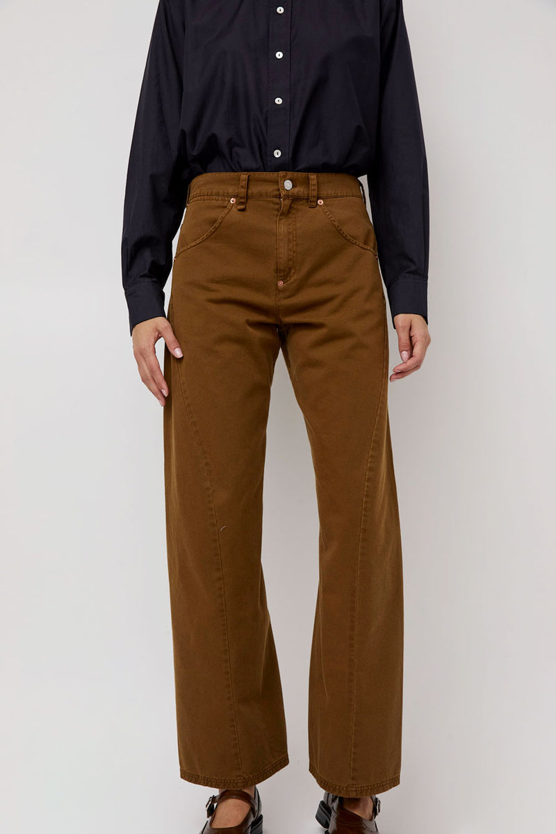 6397 Twisted Seam Pant in Caramel