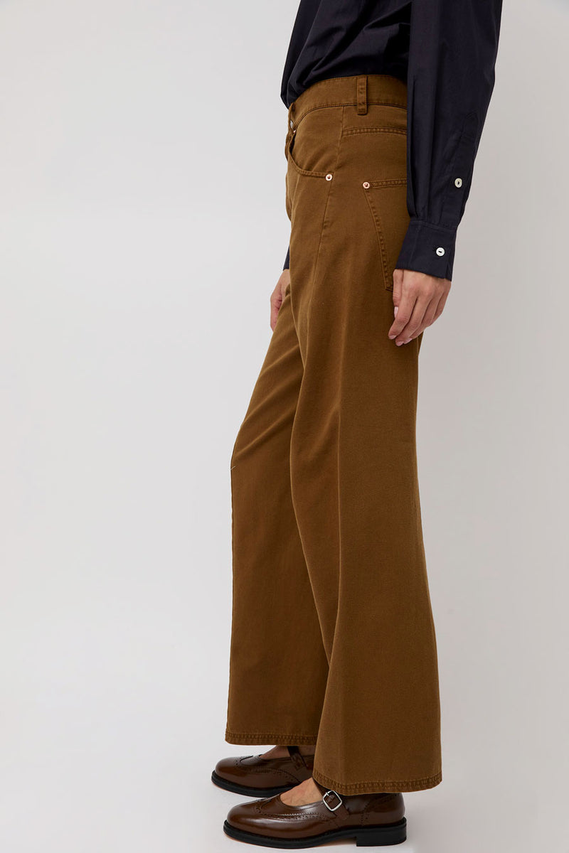 6397 Twisted Seam Pant in Caramel