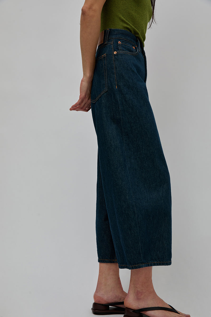 6397 Cropped Roomy Jean in 70s Rinsed Raw