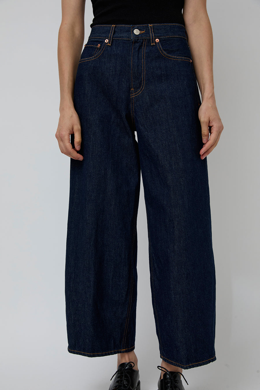 6397 Cropped Roomy Jean in Rinsed Raw