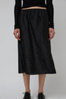 6397 Embroidered Slip Skirt in Black