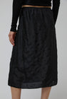 6397 Embroidered Slip Skirt in Black