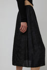 6397 Embroidered Slip Skirt in Black