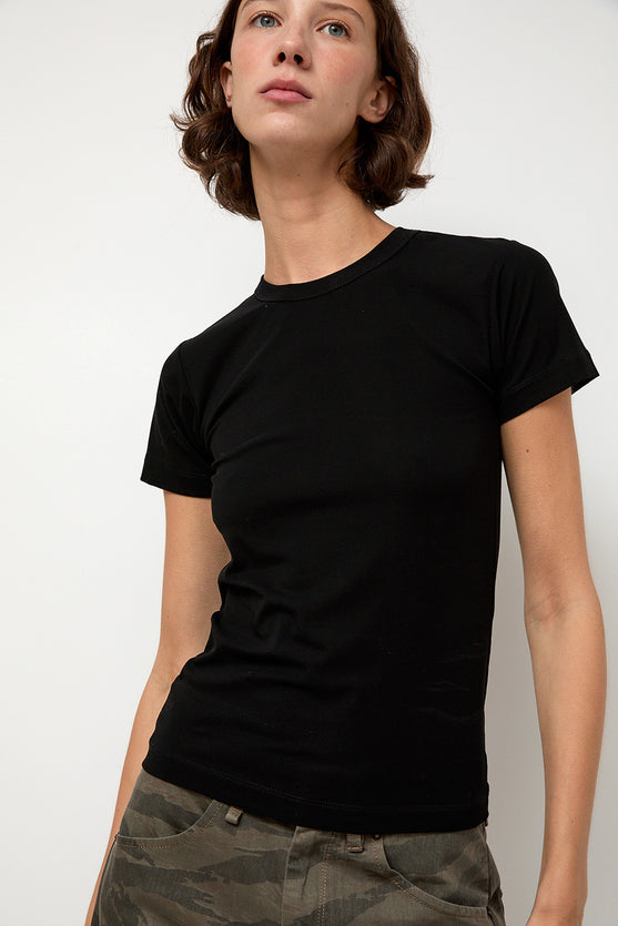 6397 Shrunken Tee in Black